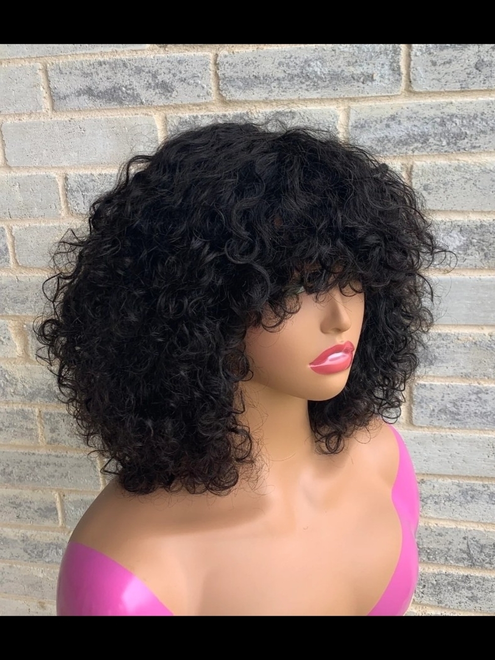 SA Curls Human Hair Wig with Bangs